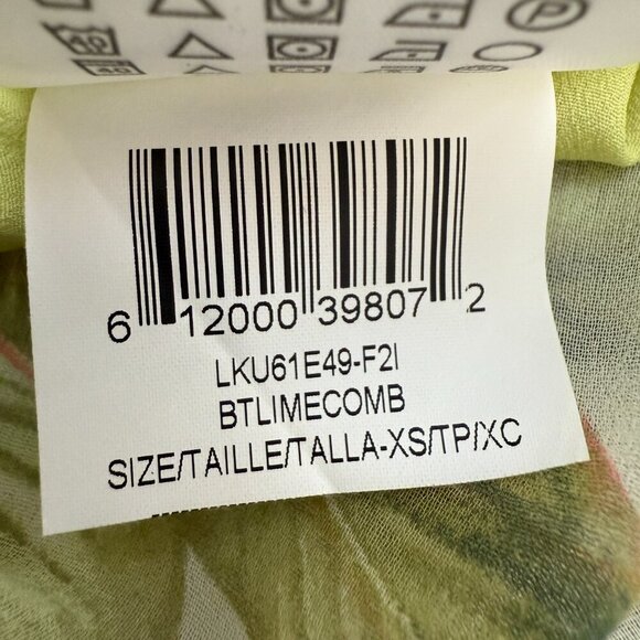 BCBGeneration Floral Ruffle Halter Maxi Dress Women's XS Tropical Resort Beach - Picture 15 of 15